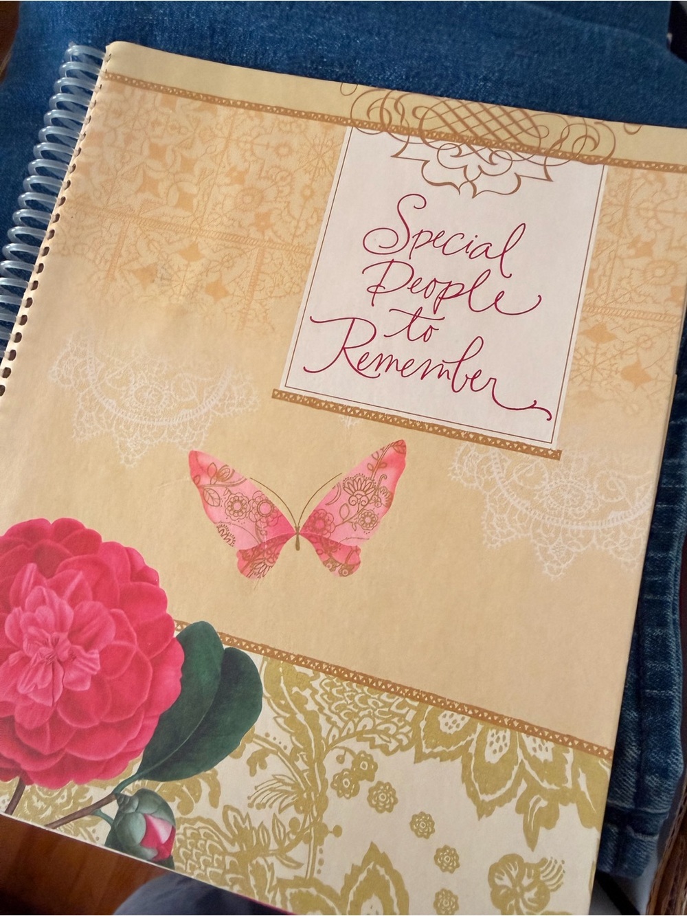 New special people, date, event reminder book. Never used. Holds cards to send